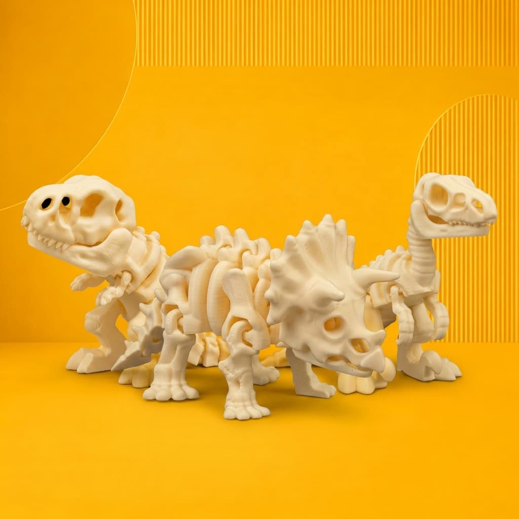 Kit ou Unidade Esqueleto Dinossauro T-Rex Triceratops Velociraptor | Diversos Modelos | producao autoral