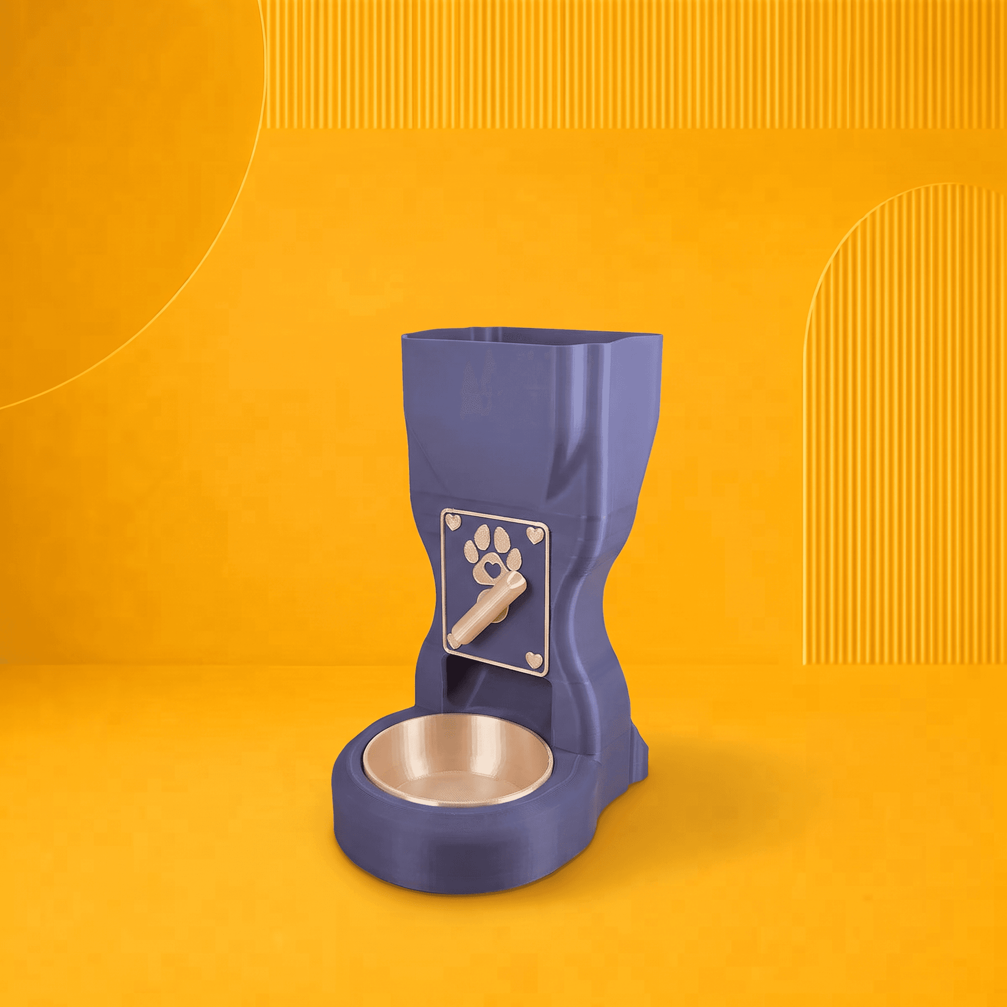 Dispensador de Ração para Gatos | Alimentador Pet em producao autoral