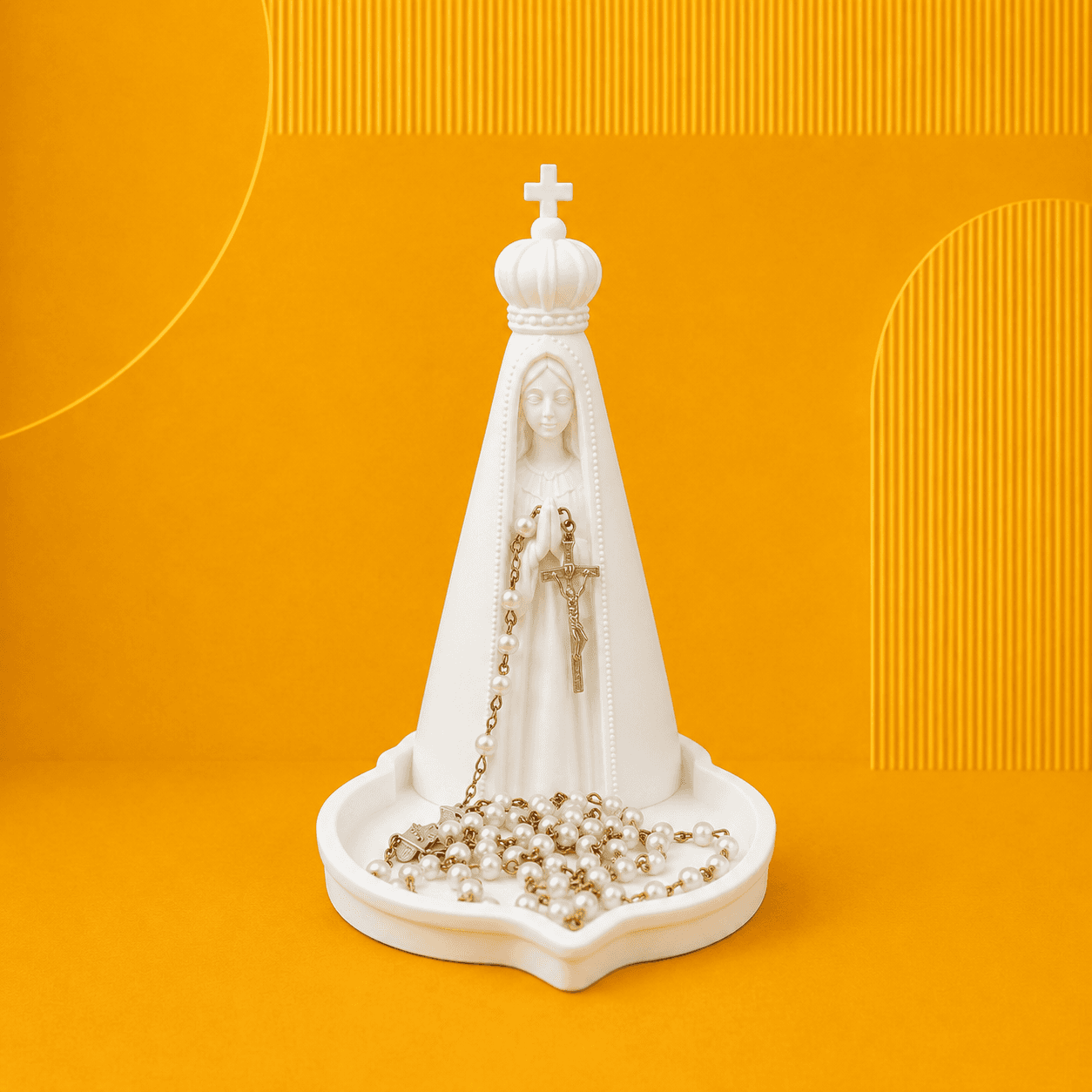 Porta-Terço Nossa Senhora Aparecida | Suporte para Terço | producao autoral