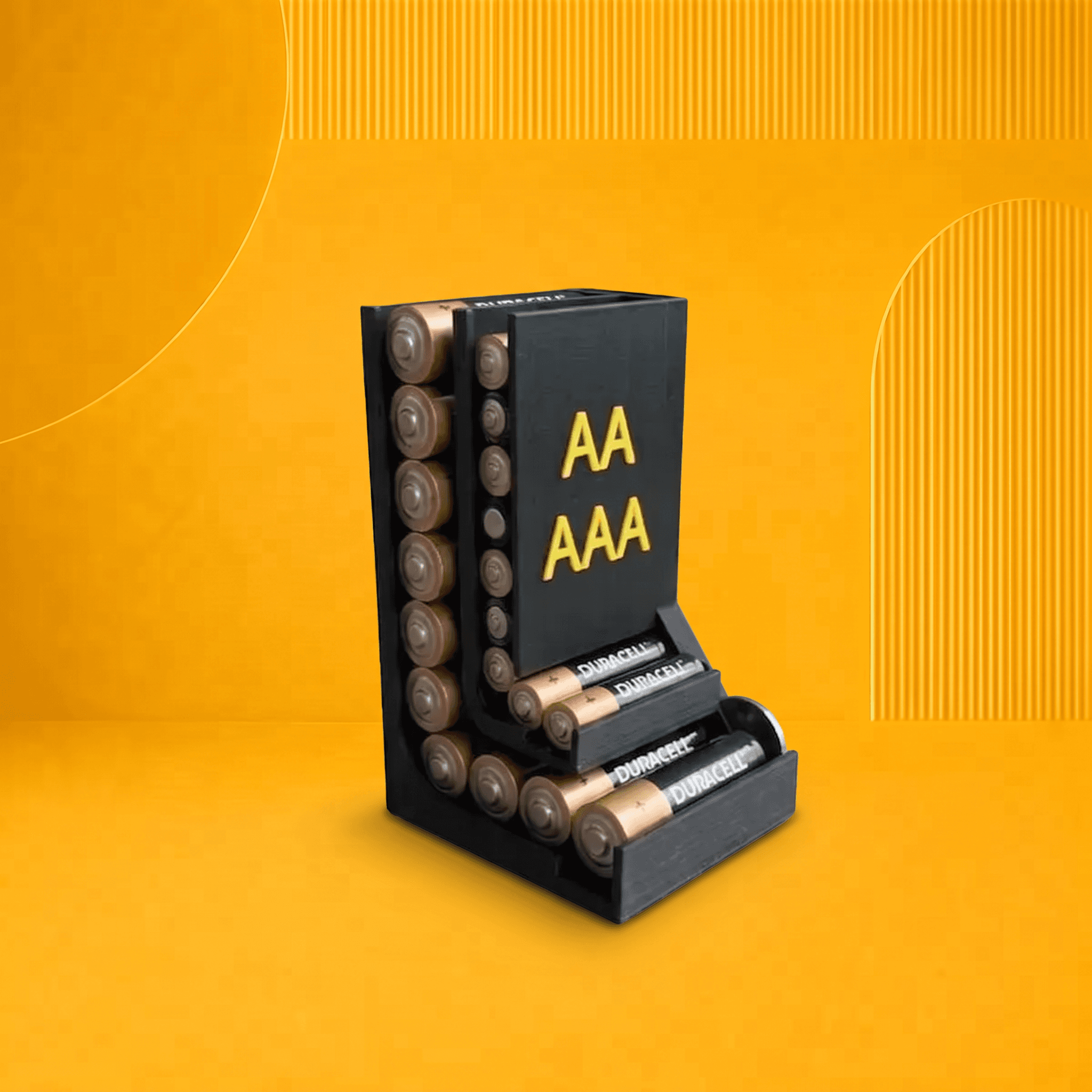 Organizador de Baterias AA e AAA | Dispensador em producao autoral