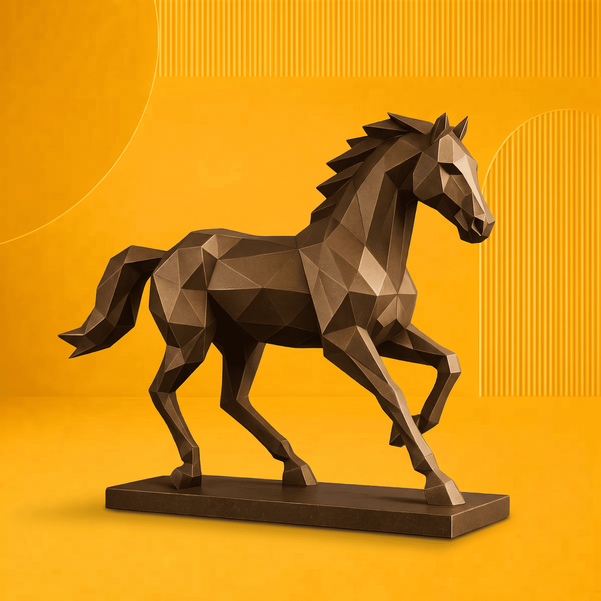 Escultura Cavalo Selvagem Decorativa | producao autoral