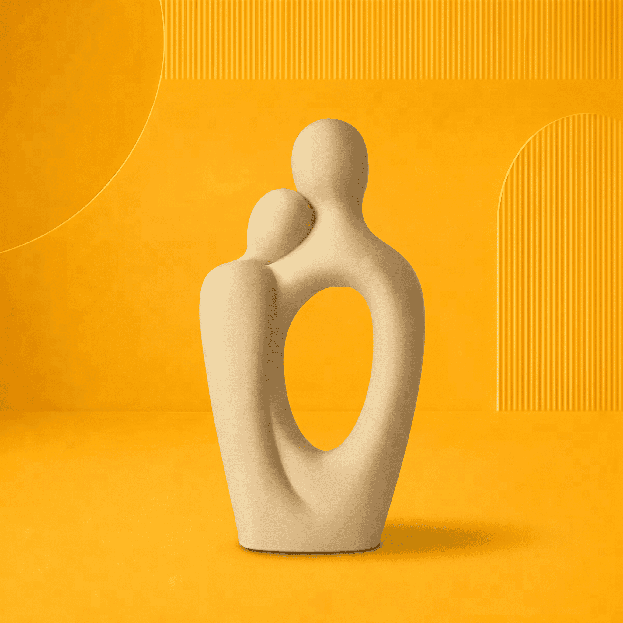 Escultura Casal Minimalista Decorativa | producao autoral | Presente Romântico